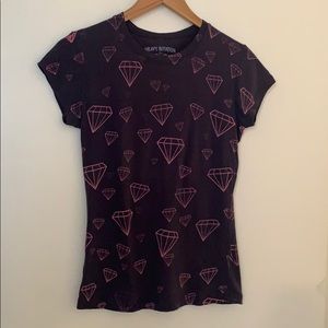 Adorable all over diamond 💎 print soft tee